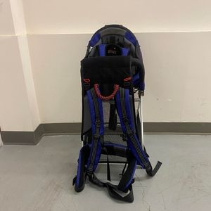 Blue and Black Child Carrier Backpack